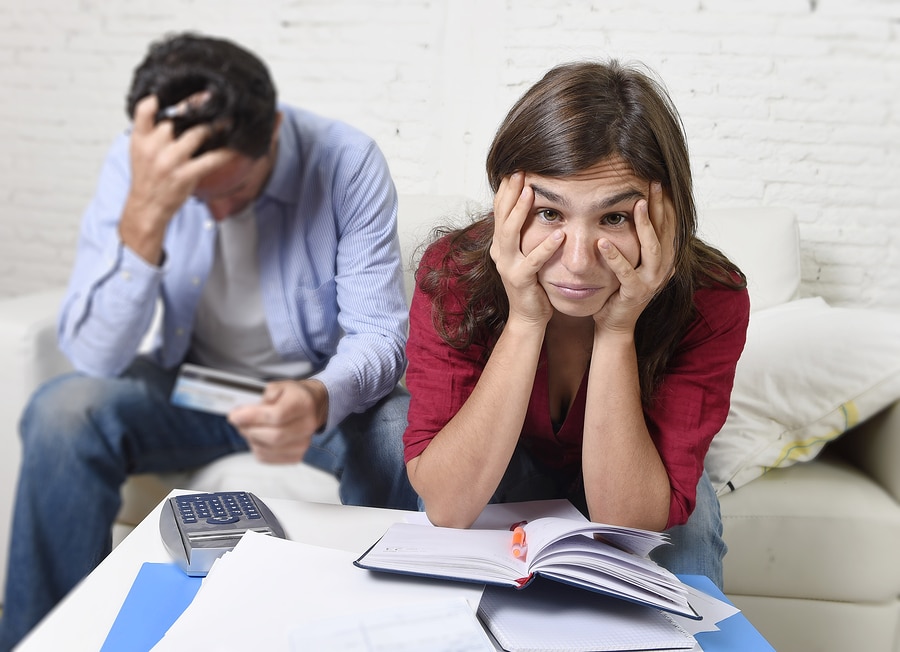 couple worry about filing for bankruptcy